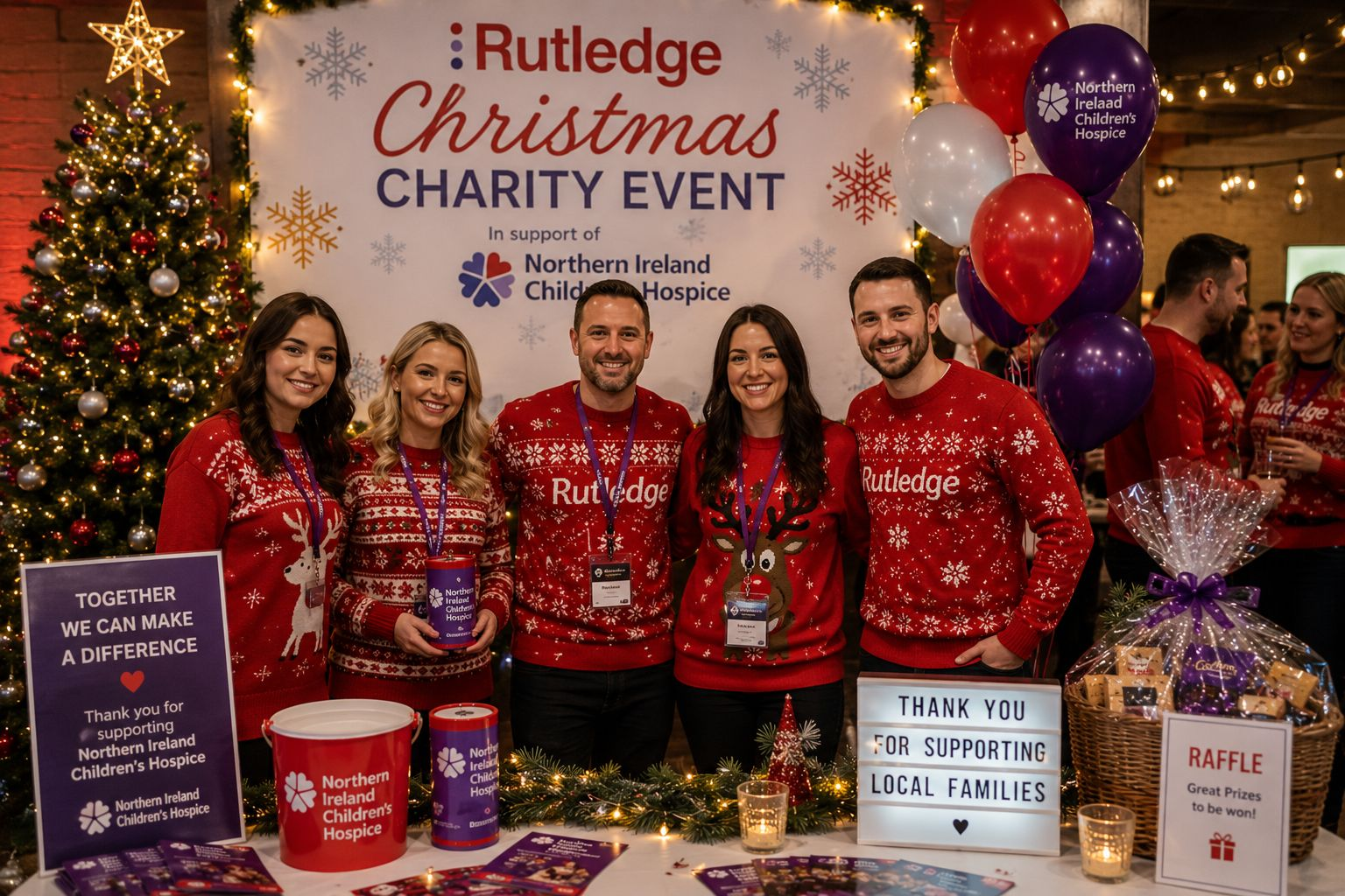 Rutledge team at the Christmas Charity Event in support of Northern Ireland Children's Hospice