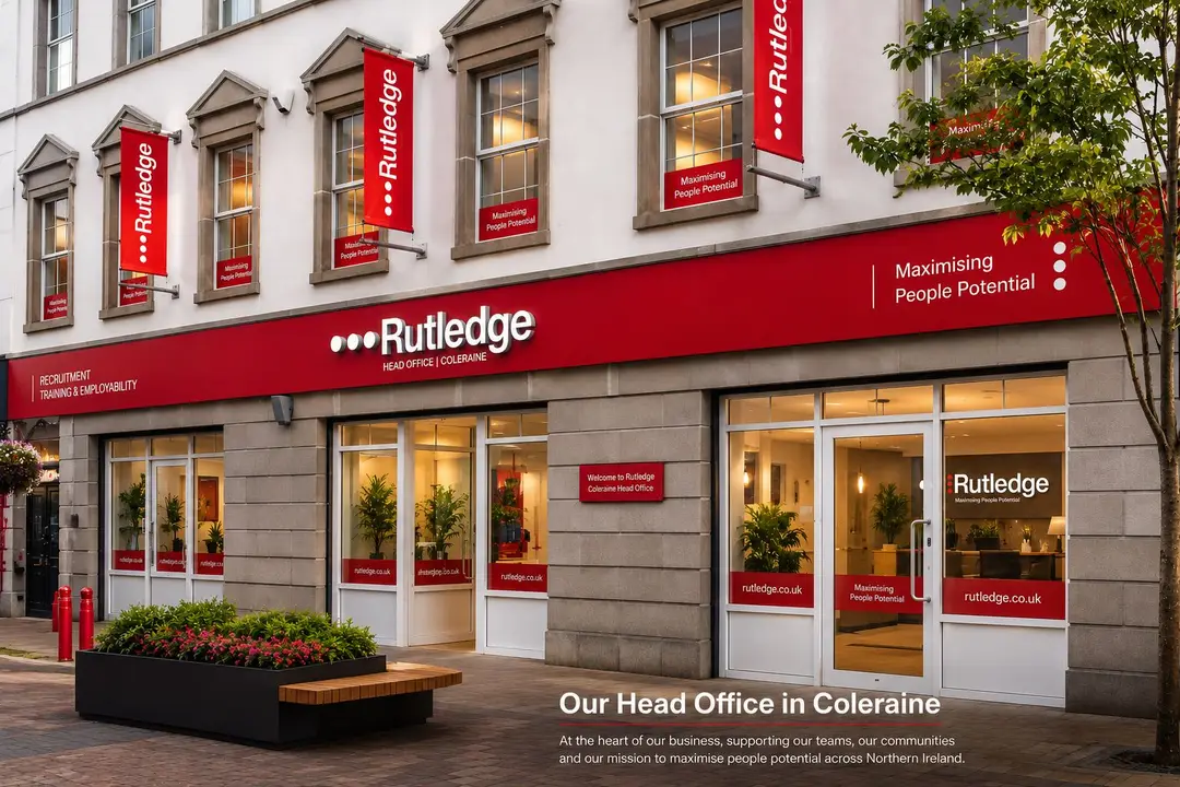 Rutledge head office building exterior in Coleraine, Northern Ireland.